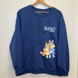Disney Bluey Embroidered Crewneck Sweater